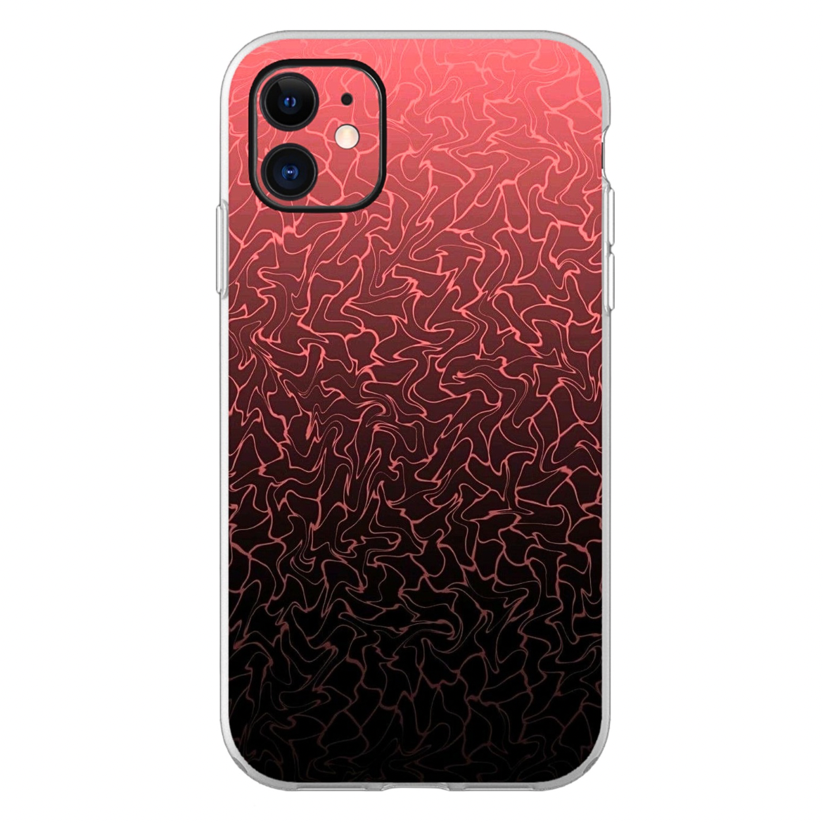 Red & Black Pettern Mobile Skin