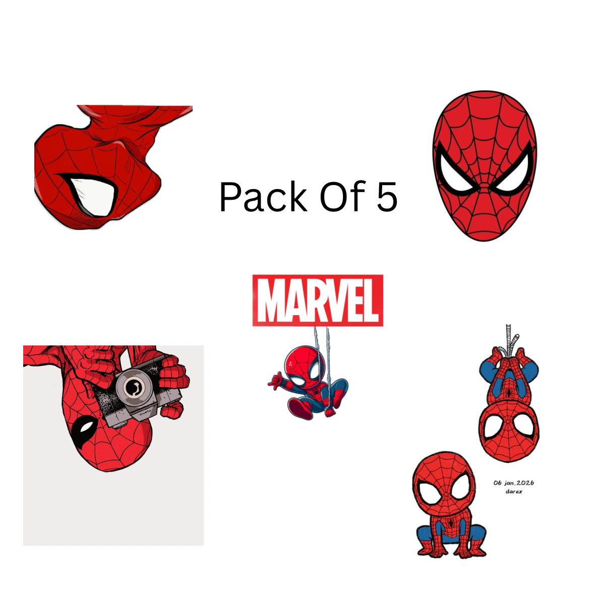 Spider Man Style Camera Skin ( Pack of 5 ) - Image 4