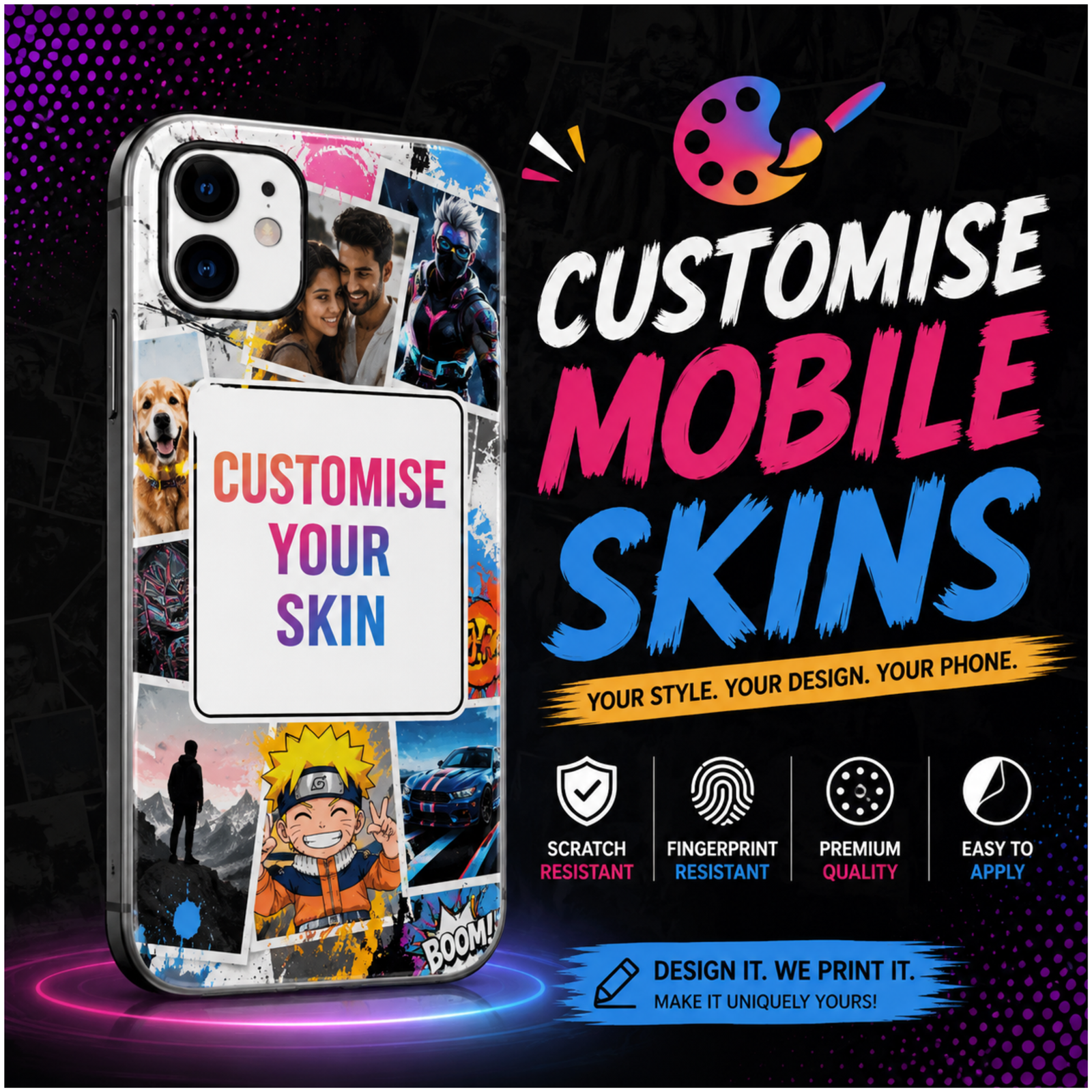 CUSTOMISE MOBILE SKIN