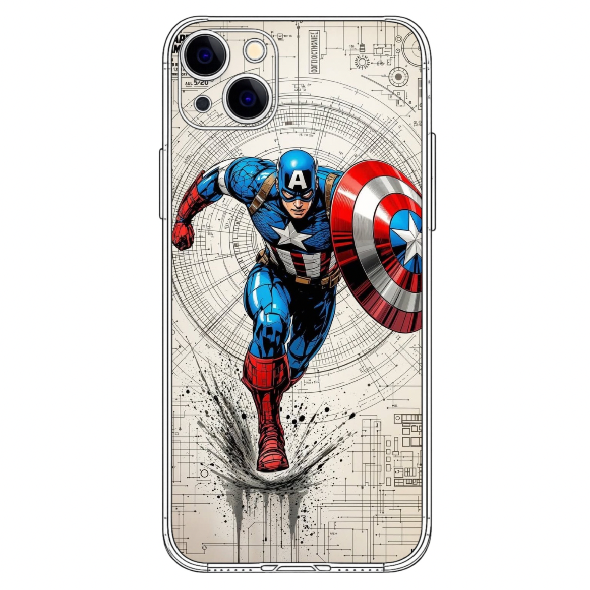 Captain America Marvel Phone Skin