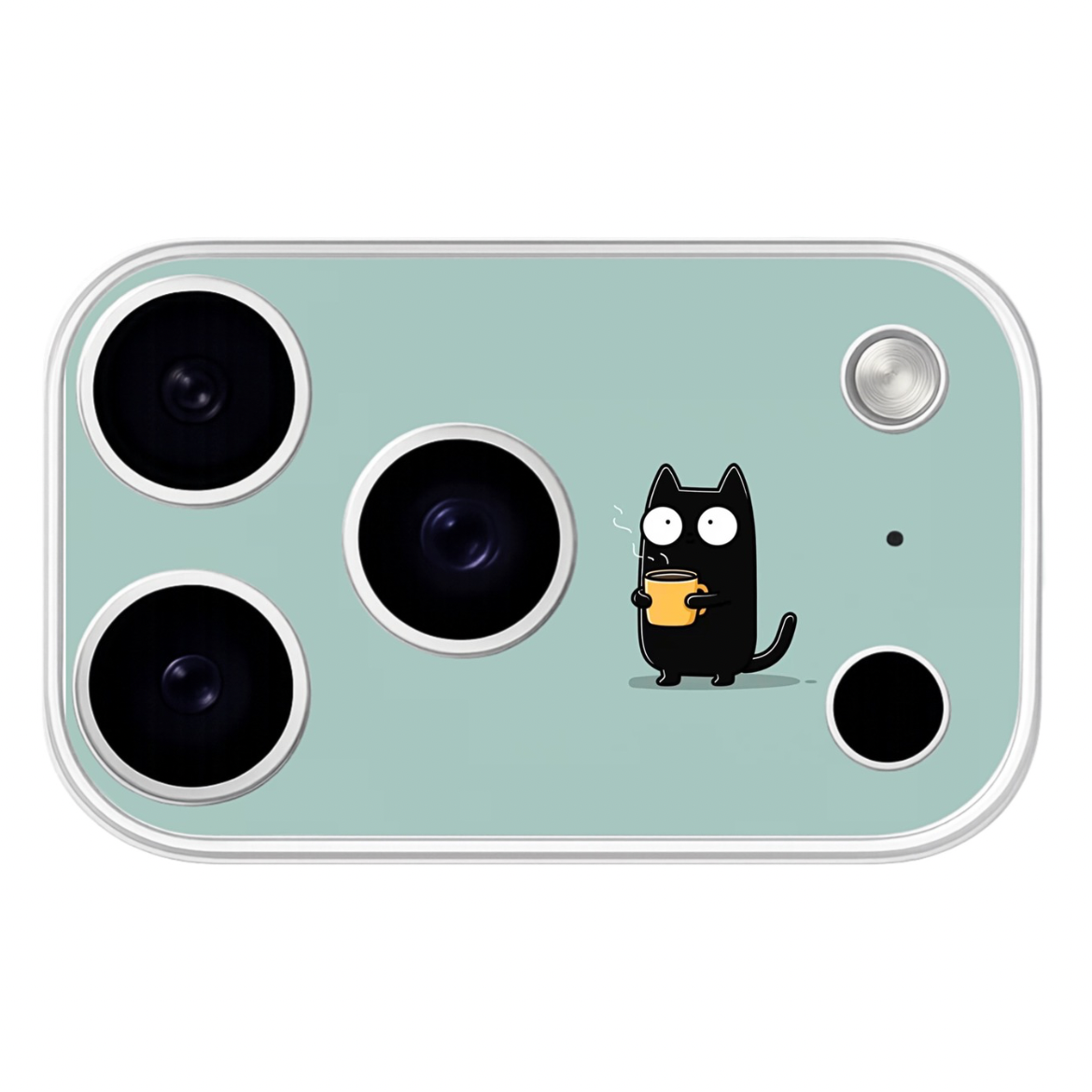 Cute Black Cat - iPhone 17 Pro & 17 Pro Max, 18 Pro, 18 Pro Max Camera Skin